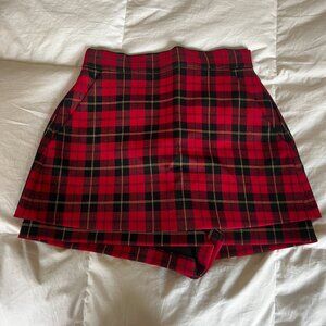 Maje Ipanta Plaid Skort